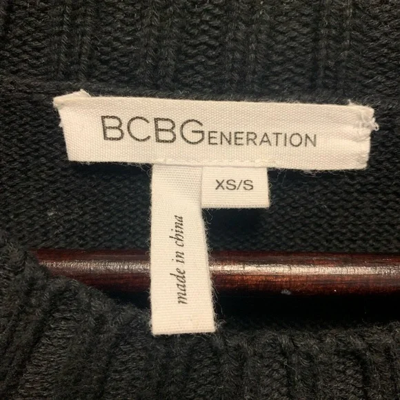 BCBG Holland Roden Black and white sweater Dress XS/S - Picture 8 of 9